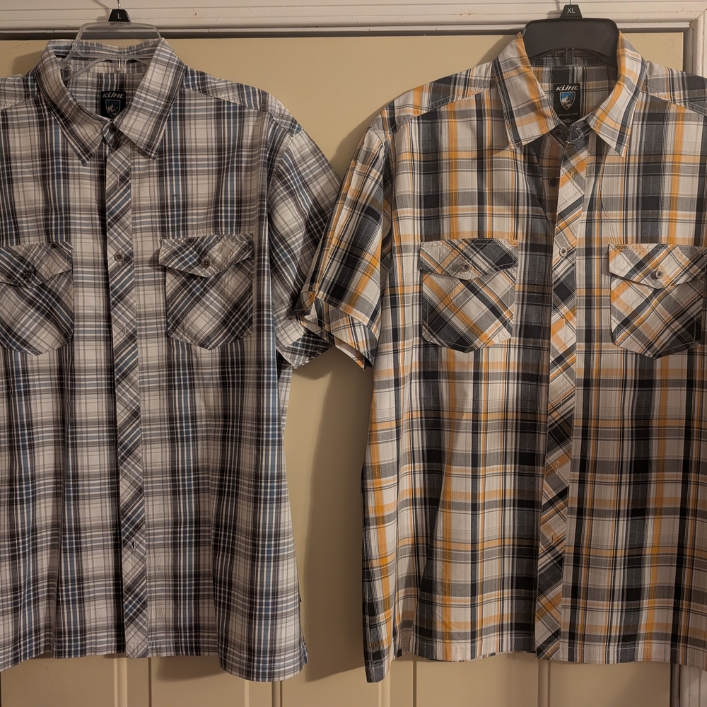 Men's KUHL Suncel Short Sleeve Shirts Size XL Lot